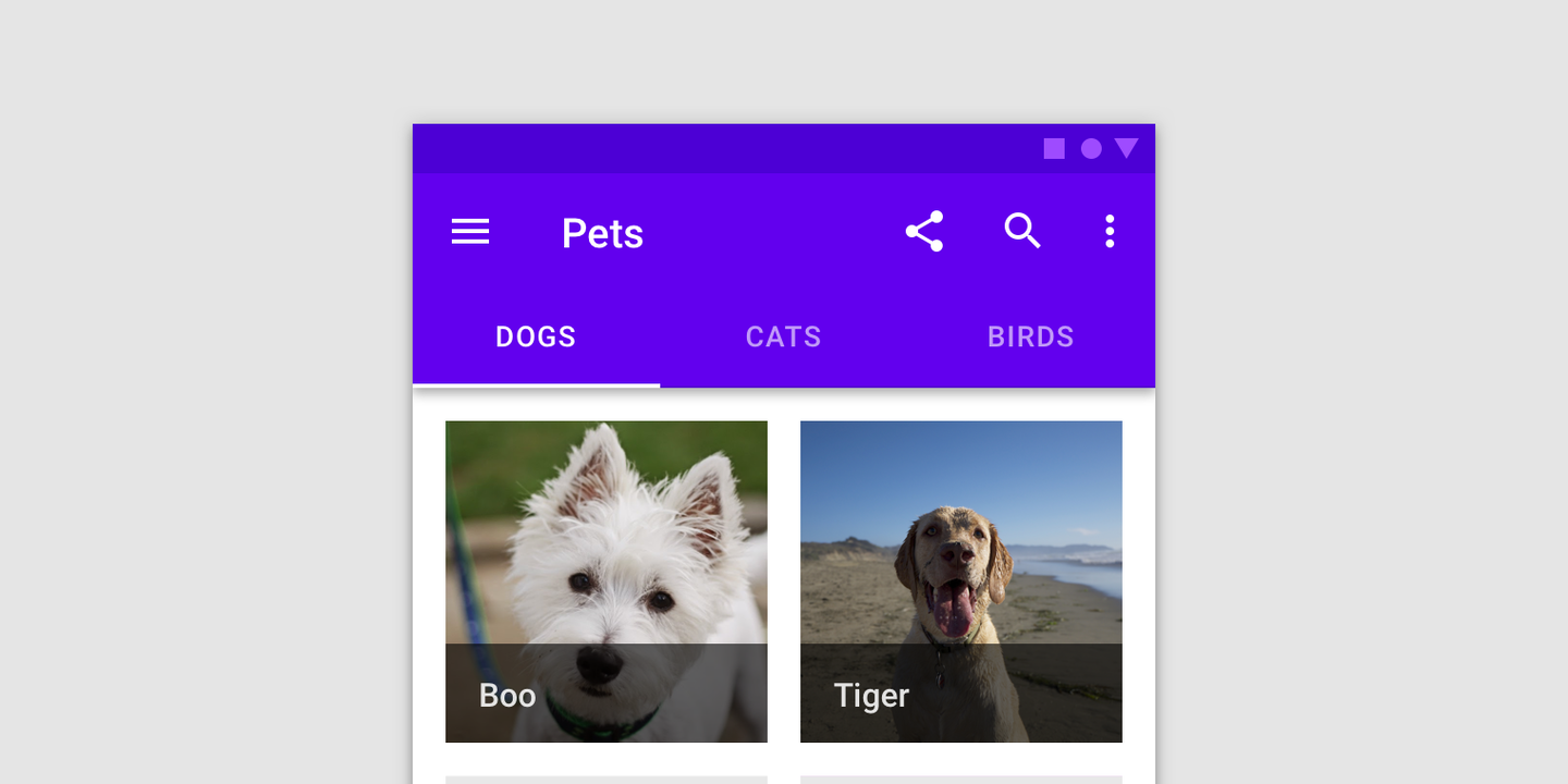 Material Design 中的 Tabs 组件
